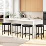 66 cm Bar Stools Set of 4, Black Breakfast Barstools, Kitchen Bar Stool Chairs with Metal Leg for Kitchen Island Counter Breakfast Bars Living Room Party Image 6