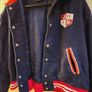 80's University Indigo Joes Navy Wool Varsity Jacket Rare Image 8
