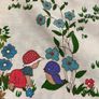 Vintage German 70s 80s summer sleeping bag 96 cm long 1980 flowers Sarah K Holly Hobbie Image 4