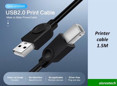 Printer Cable Printer Cord 1.5m