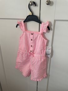 New - Summer baby girl overalls 12-18 months
