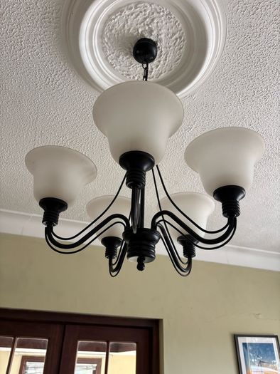 ceiling light and wall lights set