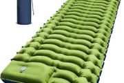 Camping Sleeping Pad, Ultralight Inflatable Camping Mat with Pillow Built-in Foot Pump Portable Inflatable Sleeping Pads Compact for Outdoor Camping, Backpacking, Hiking, Tents