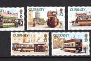1992 Guernsey Trams in Guernsey Commemorative Stamps Mint Never Hinged (MNH)