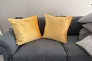 Paul Costello extra large gold velvet cushion