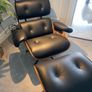 Eames Style Chair and Foot Rest Image 3