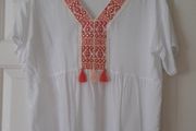 New beautiful white summer top with lovely embroidery