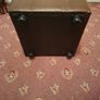 Brown Leather Style Pouffe Footstool Image 3
