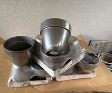 Silver Plant Pots x 14
