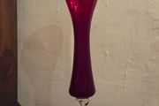 Large Cranberry Glass Vase