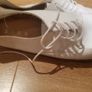 Ladies white lace up shoe Image 5