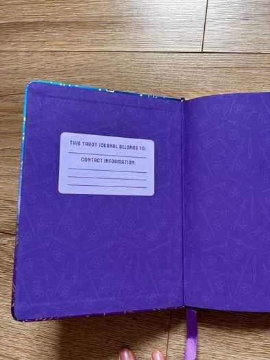 notebook tarot journal