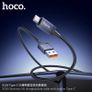 Hoco X118 Generous Charging Cable with Display 5A Type-C Black Image 2