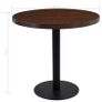 Bistro Table Dark Brown 80 cm MDF Image 5