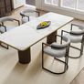 Set of 2 Modern Dining Chairs Metal Frame Velvet Image 3