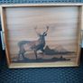 Beautul New Wooden Stag Tray Image 2