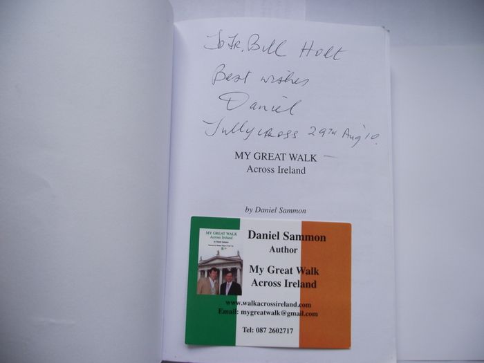'My Great Walk: Across Ireland' by Daniel Sammon with author's autograph