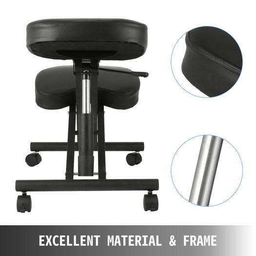 Ergonomic Kneeling Chair Adjustable Kneel Stool Thick Cushion for Balancing Back Body Shaping Home Office Computer Chair