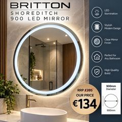 Britton Shoreditch 900 LED Bathroom Mirror