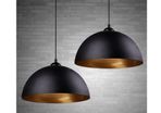 vintage ceiling light, Motent 11.81 inches wide. Made of iron. Semi-circular. Hanging light E27 light fitting, ceiling lamp for kitchen cellar, black