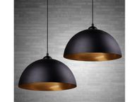 main image for ad vintage ceiling light, Motent 11.81 inches wide. Made of iron. Semi-circular. Hanging light E27 light fitting, ceiling lamp for kitchen cellar, black