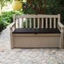 Garden Storage Bench 265L All Weather Resistant Image 6