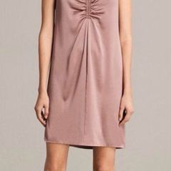 AllSaints Women's Silky Pink Dress