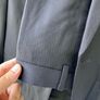 Calvin Klein Mens 100 Wool Suit Jacket Size 52R Black Excellent Condition Image 6