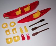Lego Canoes & Lifebuoys & Life Jackets & Flippers & Paddles