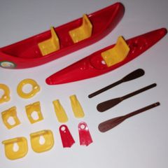 Lego Canoes & Lifebuoys & Life Jackets & Flippers & Paddles