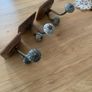 hook wooden hanger decorative with ceramic knob Image 4