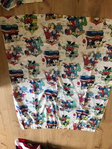 vintage Mickey Mouse pair of curtains 1969