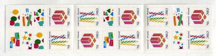 2012 Ireland Greetings Commemorative Stamp Booklet Mint Never Hinged (MNH). Hibernian HB180