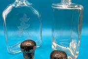 Pair of antique 18th Century liquor flasks