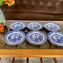 Vintage English Ironstone Tableware Staffordshire Blue Willow Dinner Plate Image 5