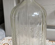 Vintage Etched Glass Soda Syphon by Hooper Struve Collectable