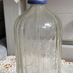 Vintage Etched Glass Soda Syphon by Hooper Struve Collectable
