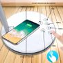 New 2 in 1 folding fast charging LED desk lamp with wireless charger eye protection for iphone, Samsung, Android. Image 3