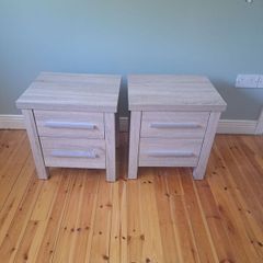 two bedside lockers