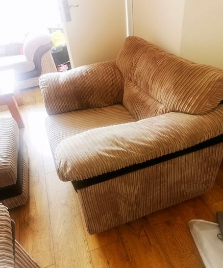 2 Piece Living Room Set plus foot stool