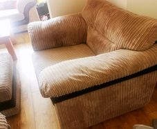 2 Piece Living Room Set plus foot stool