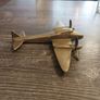 Vintage brass airplane Image 3