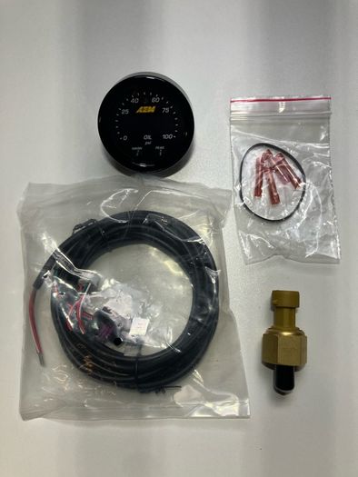 AEM Oil / Fuel Pressure Gauge Kit