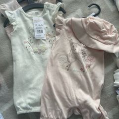 baby girl rompers 3-6m tags still on brand new