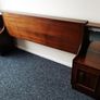 Retro bedside locker with matching headboard Image 3