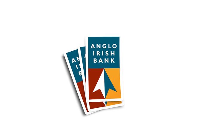 Anglo Irish Bank Glossy Stickers 2-Pack