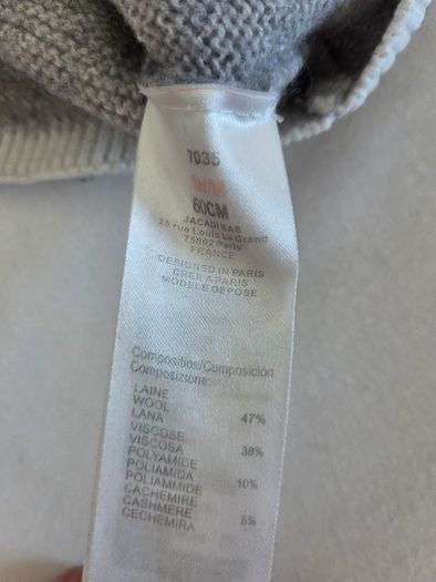3m, Jacadi Paris Grey Baby Knit Hooded Set