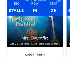 Mrs Doubtfire Tickets