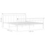 Bed Frame White Metal 160x200 cm Image 6