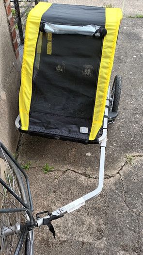 Double Child Bike Trailer | 2 Seat Child Baby Bicycle Trailer